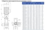 Габариты насосов CNP серия CDLF