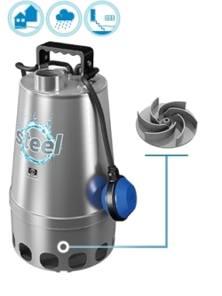 Канализационный насос Zenit DG-STEEL 75 M5 0 TCW 10/SH 230 V